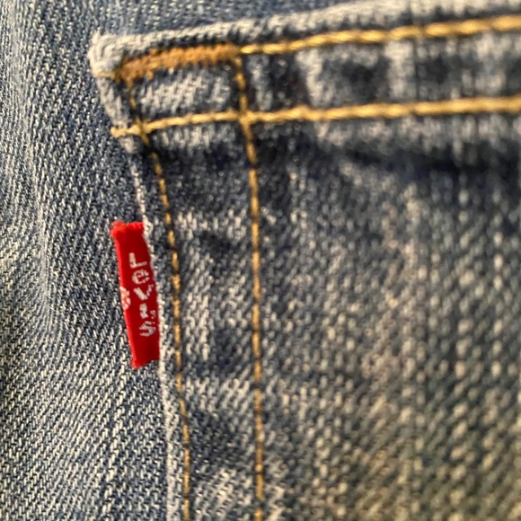 Weekend Sale! Hipster Levis 569 Loose Straight with authentic holes in the knees - Picture 5 of 7